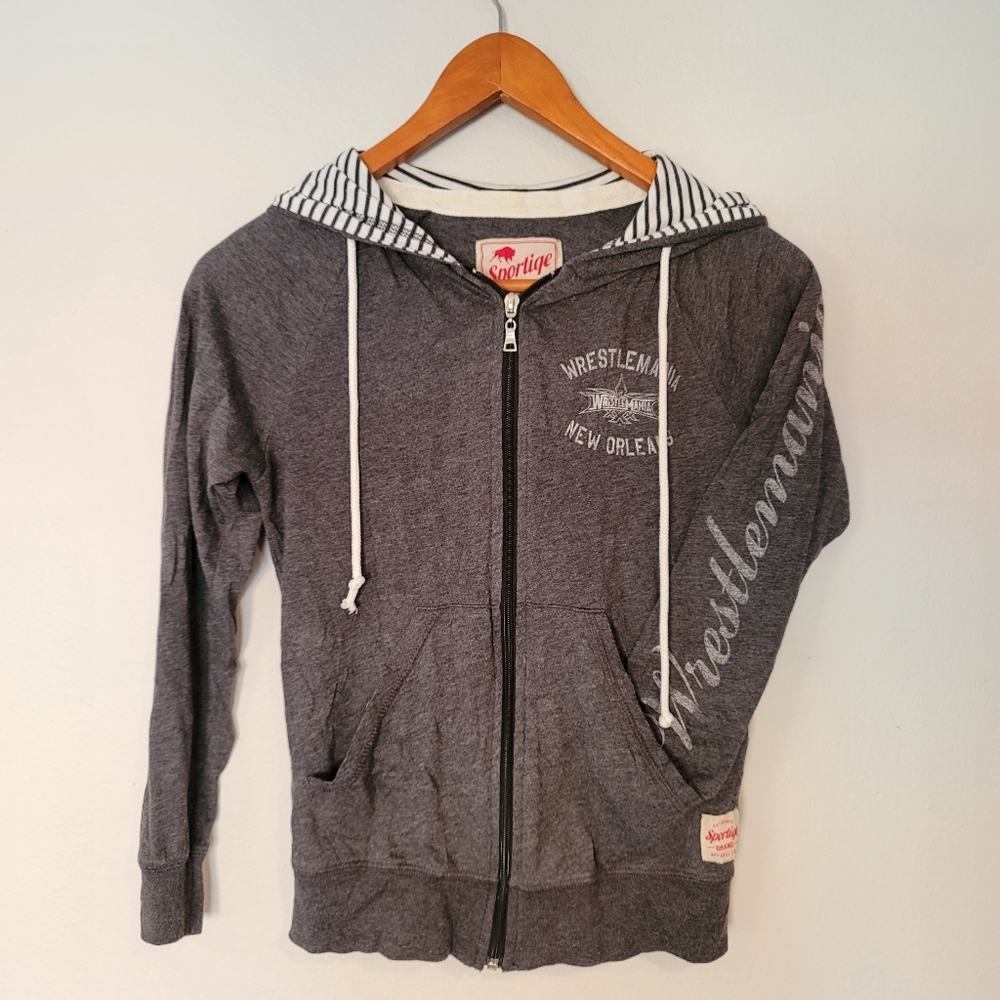 Wrestlemania New Orleans Offical Zip Up Hoodie